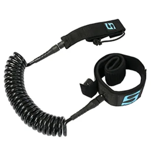 50122 | Surfstow 10' Coiled Ankle SUP Leash - Black