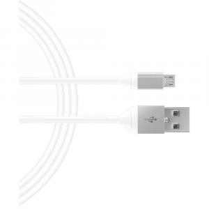 Just 05143 6 Feet Micro Usb To Usb Charging Cable - Light Gray