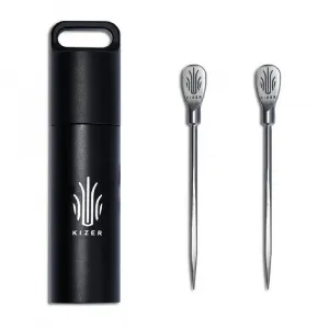 Kizer T308 Kizer Titanium Toothpick 2 Picks Set