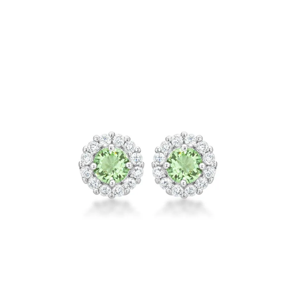 Icon J10753 Bella Bridal Earrings In Peridot E50163r-c41