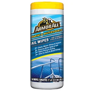 Armor 12826CASE Stainless Steel  Aluminum Rail Wipes - 6 Pack