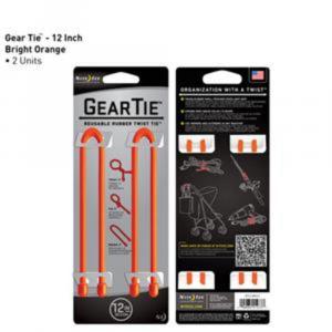 Niteize GT12-2PK-31 Nite Ize Gear Tie 12 - Bright Orange 2 Pack