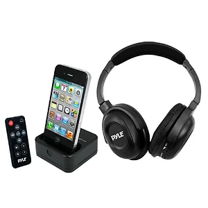 PIH30R | Pyle Wireless Stereo Headphones with Dock & Remote