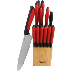 Sunbeam 91612.14 Durant 14 Piece Cutlery Set In Red