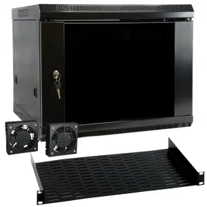 Megamounts MM9U 9u Wall Mount Rack Enclosure Server Cabinet