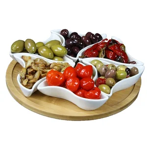 EL-169 | Elama Signature Lazy Susan 7-Piece Appetizer Set