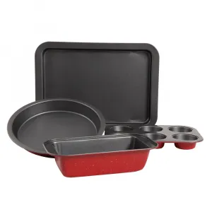 Sunbeam 109404.05 Redmond 5 Pc Non-stick Bakeware Set In Red