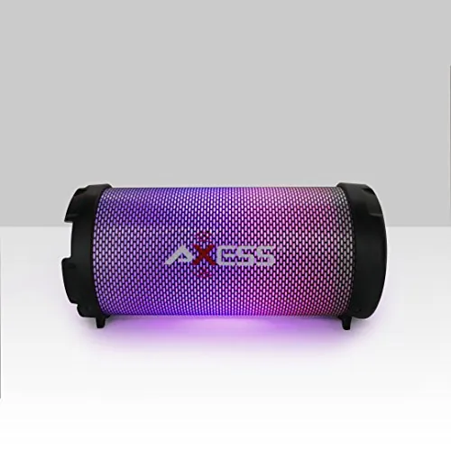 Axess SPBL1044BK Vibrant Plus Black Hifi Bluetooth Speaker With Disco 