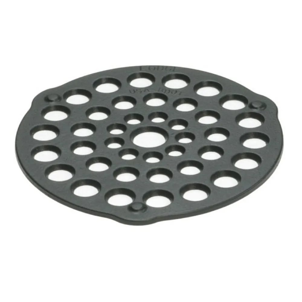 Lodge L8DOT3 Lodge 8in Cast Iron Meat Racktrivet Pre-seasoned