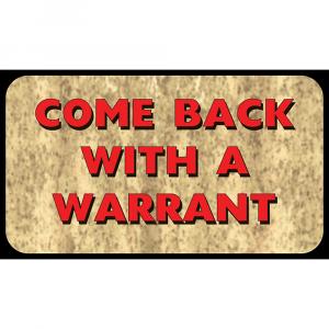 Rivers 1872 Come Back With Warrant Door Mat