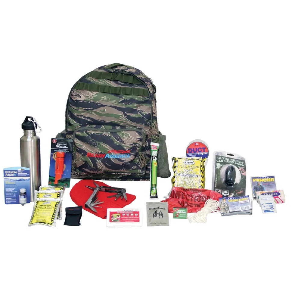 Ready 70315 Deluxe Outdoor Survival Kit  4-person