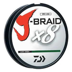 JB8U8-300DG | Daiwa J-Braid Dark Green 330 Yards 8lb