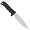MSCP | Maxpedition Fixed Blade Knife with Sheath - Black FRN