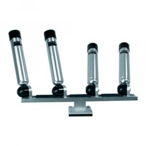 Big RH04360 Big Jon Quad Multi-axis Pedestal Mounted Rod Holder - Silv