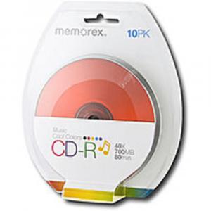 Memorex 32020016658 700 Mb Cd-r Disc Blister - Multicolor - 10-pack