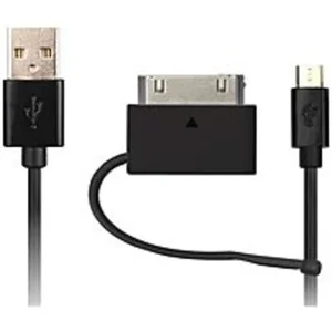 ONA14TA020 | Onn MicroUSB Cable Kit - 3 Pack, Black
