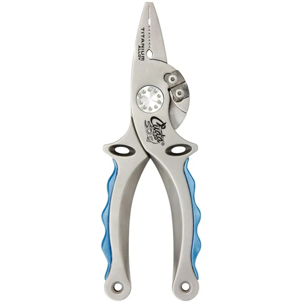 Cuda 18848 7.25 Inch Titanium Alloy Pliers Wsheath And Lanyard