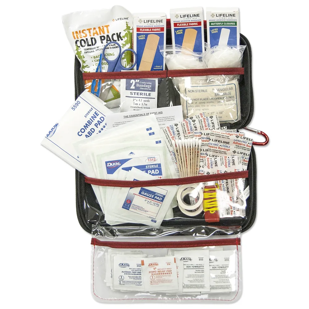 Lifeline 4406 Deluxe Hard Shell Foam First Aid Kit 121 Pieces