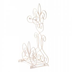 Accent 10015864 Fleur De Lis Bathroom Rack