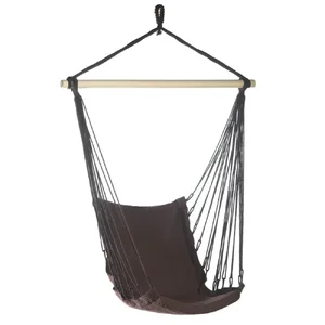 Summerfield Terrace Espresso Swing Chair with Cotton