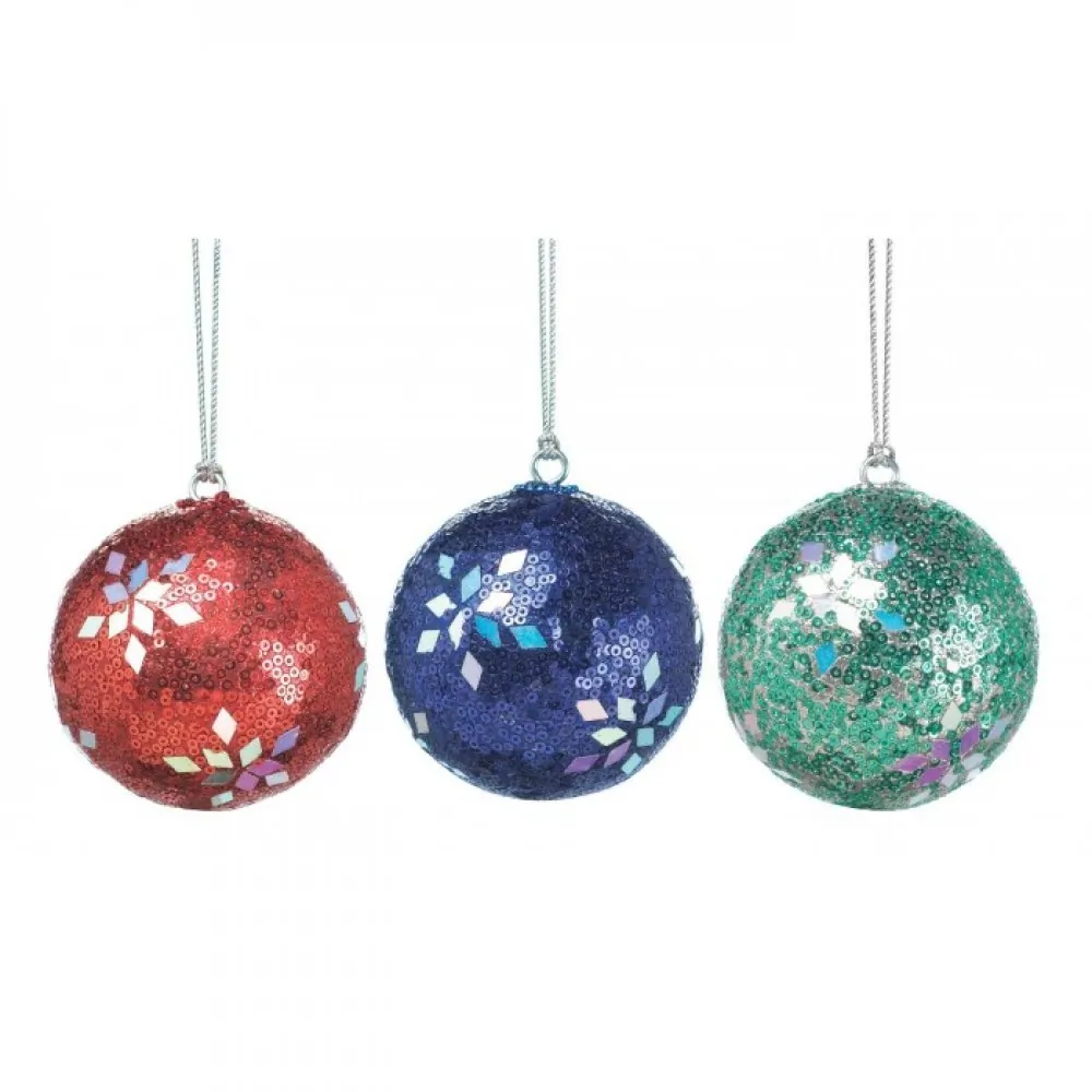 Christmas 10017585 Holiday Dazzle Ornament Trio