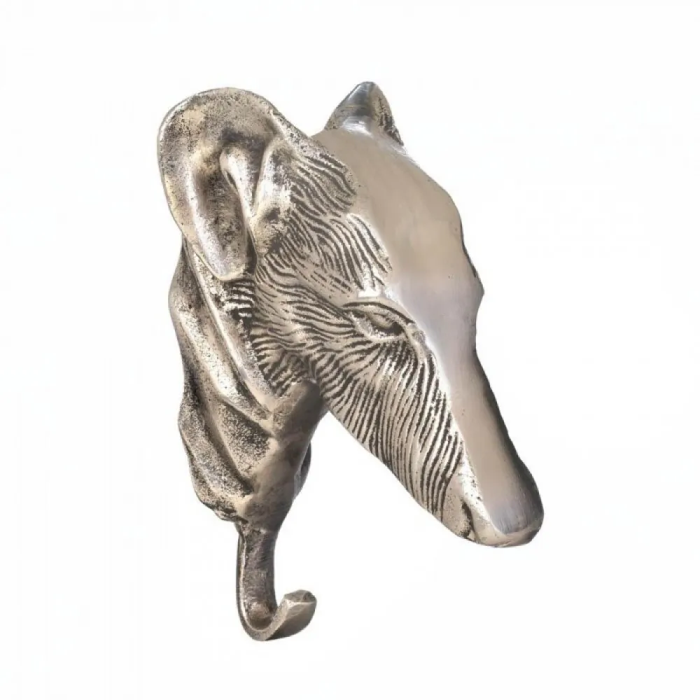 Accent 10017642 Silver Dog Wall Hook