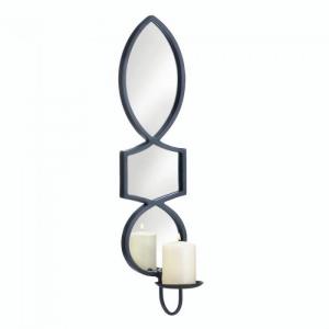 Accent 10018013 Elegant Mirrored Candle Sconce