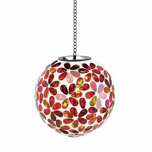 Summerfield Terrace Colorful Solar Mosaic Ball for Outdoor