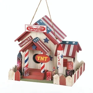 10018079 | Songbird Valley Patriotic Fireworks Birdhouse