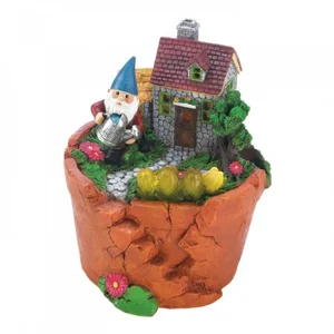 10018280 | Summerfield Terrace Charming Gnome Solar Statue