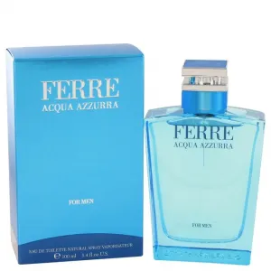 Gianfranco FX12651 Ferre Acqua Azzurra By  Eau De Toilette Spray 3.4 O