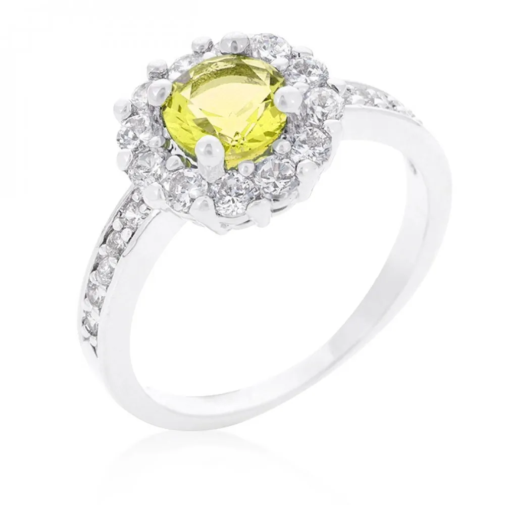 Icon J10123 Bella Birthstone Engagement Ring In Yellow (size: 10) R083