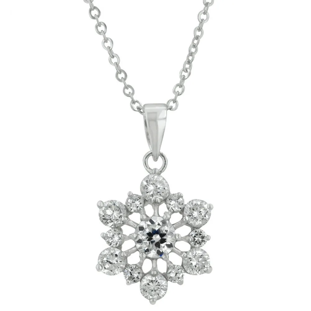 Icon J4756 Snowflake Pendant P11360r-c01