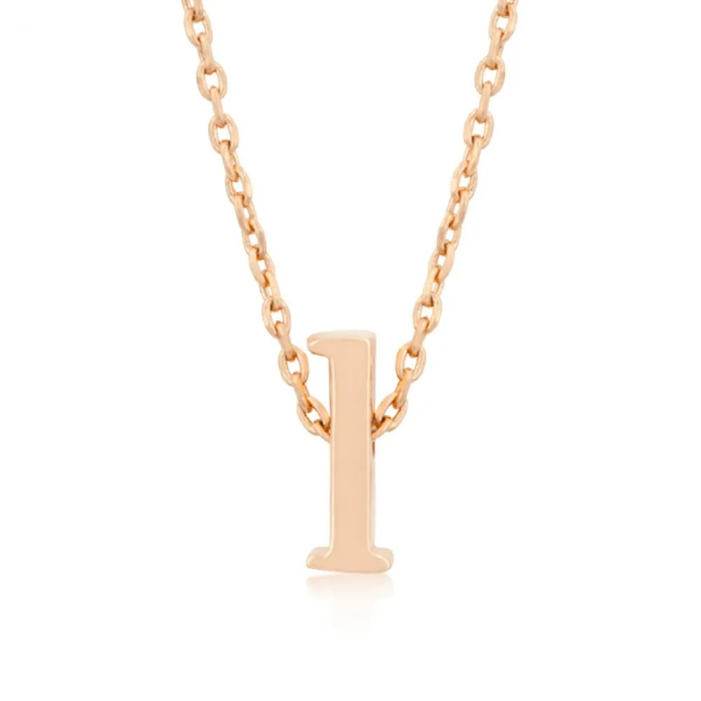 Icon J4837 Rose Gold Initial L Pendant P11409a-v00-l