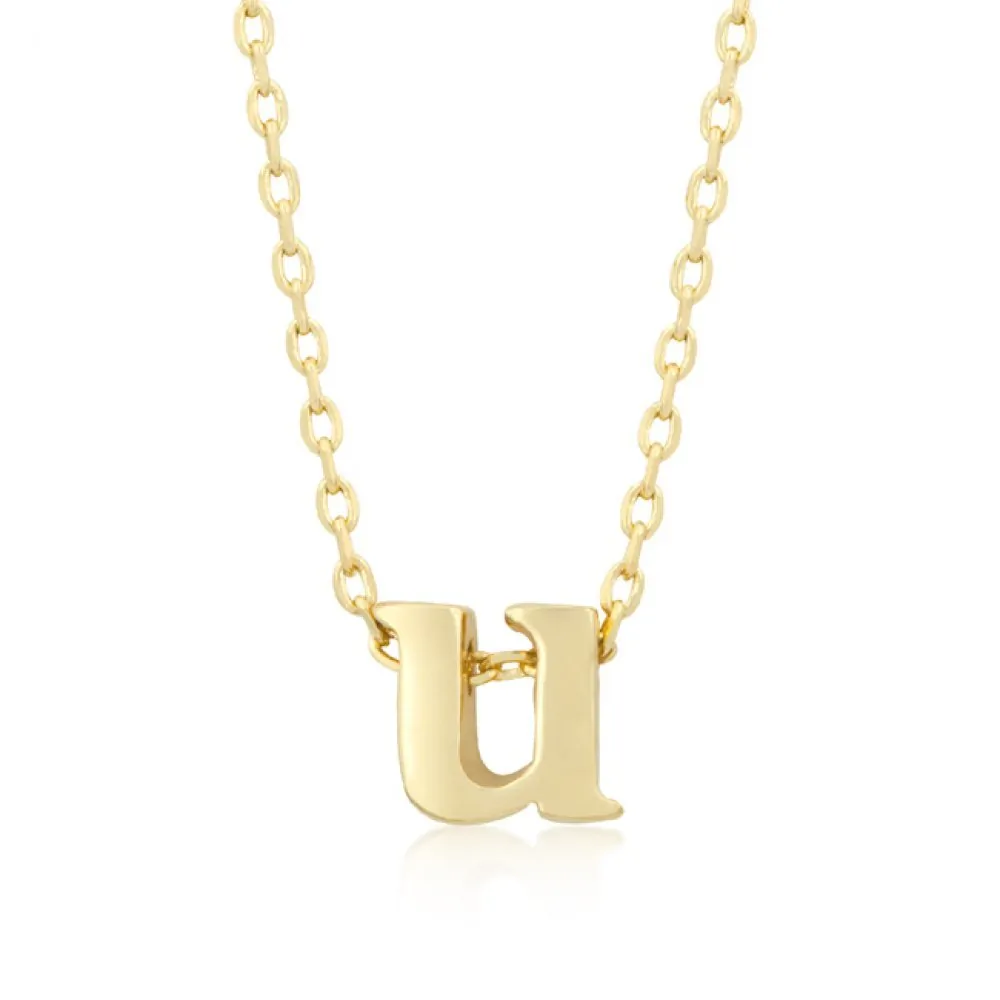 Icon J4872 Golden Initial U Pendant P11409g-v00-u