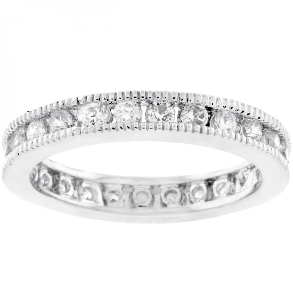 Icon J6586 Classic Milgrain Eternity Band (size: 10) R07233r-c01-10