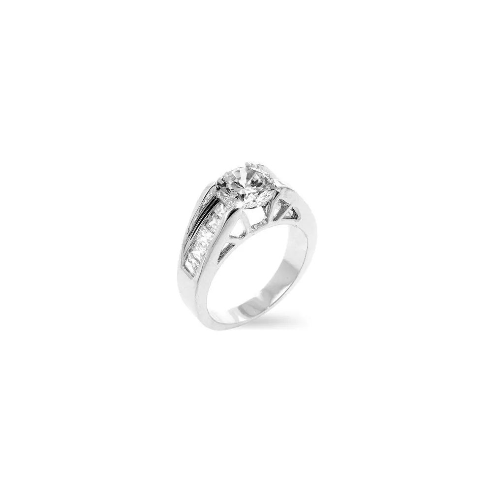 Icon J6666 Timeless Clear Engagement Ring (size: 06) R07484r-c01-06