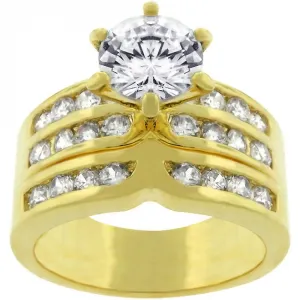 Icon J6778 Formal Goldtone Engagement Set (size: 06) R07524g-c01-06