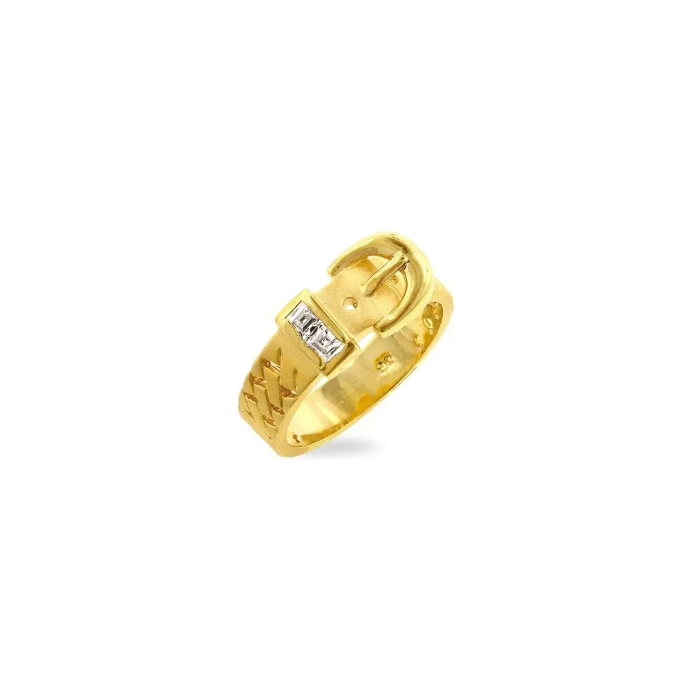 Icon J7226 Golden Buckle Ring (size: 05) R07650k-c01-05