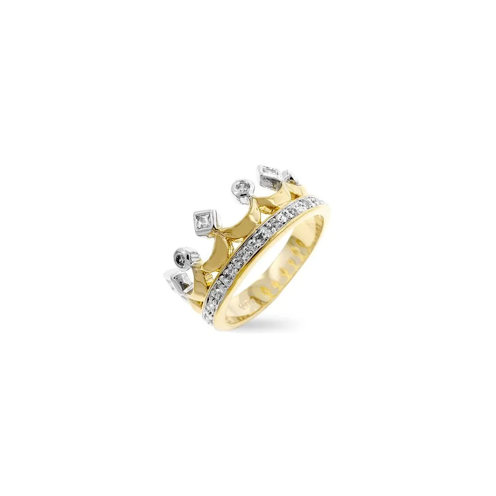 Icon J7278 Two Tone Crown Ring (size: 08) R07672t-c01-08