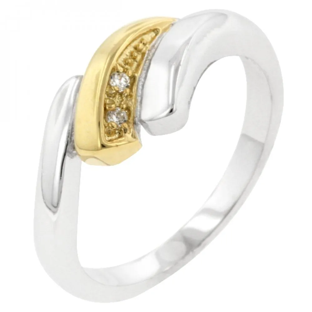 Icon J7720 Two-tone Swirl Ring (size: 08) R08100t-c01-08