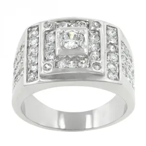 Icon J8169 Geometric Cubic Zirconia Ring (size: 11) R07687r-c01-11