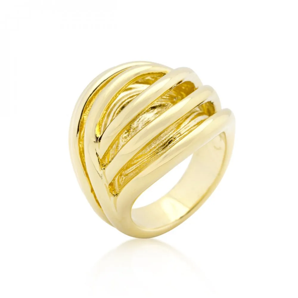 Icon J9300 Golden Illusion Fashion Ring (size: 06) R08272g-v00-06