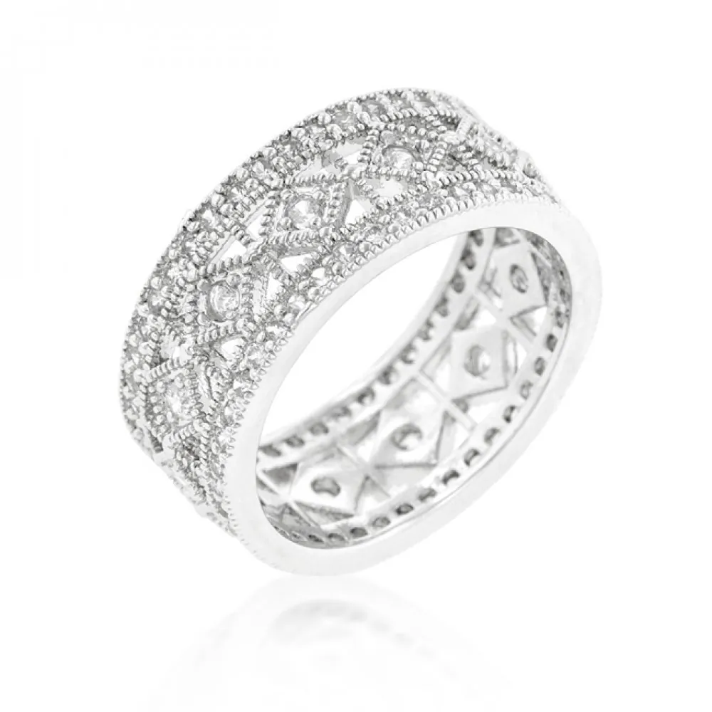 Icon J9489 Simple Classic Cubic Zirconia Band (size: 06) R08319r-c01-0