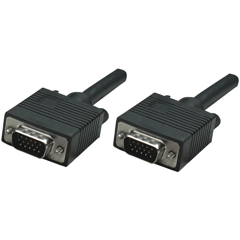 Manhattan 312721 Svga Hd15 Male To Hd15 Male Monitor Cable, 15, Black 