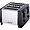 Brentwood Brentwood 1300W 4 Slice Toaster in Black and