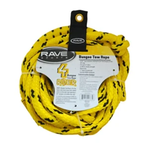 Rave Sports RAVE 50 Ft Bungee Tow Rope for Up to 4 Riders