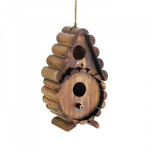 10018411 | Songbird Valley Rustic Round Log Birdhouse for