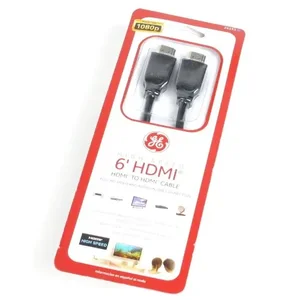 24153 | Ge High Speed HDMI Cable, 6 Feet, Black - HDMI 2.0