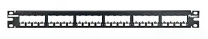 Panduit CP24BLY Shielded Modular Patch Panel - 24 Ports, 1u